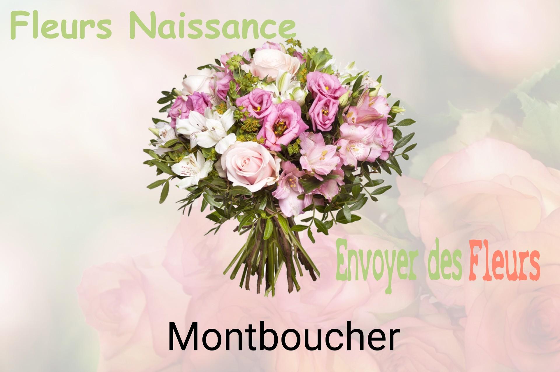 Bouquet de fleurs de naissance livré à Montboucher