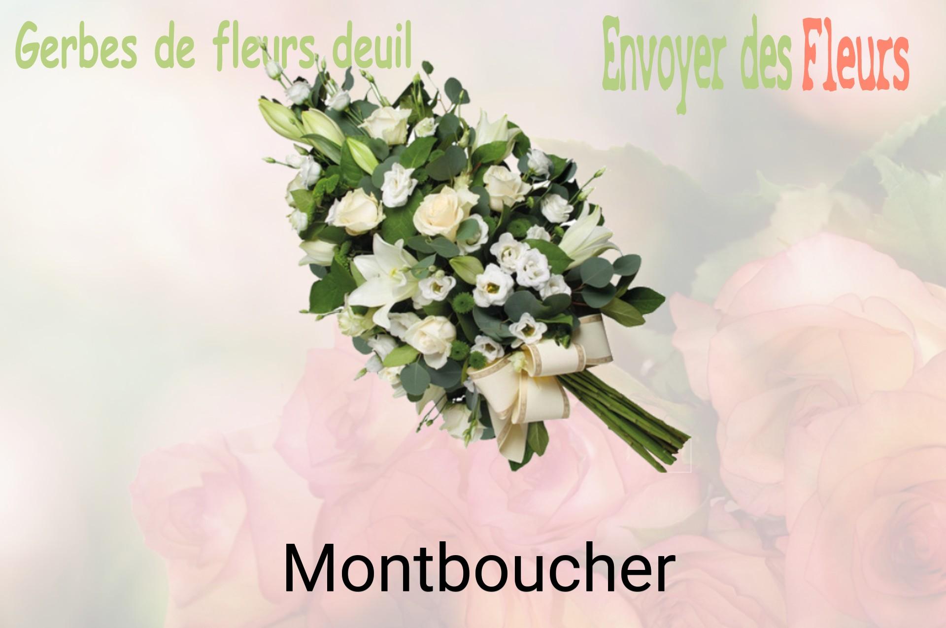 Gerbe de fleurs de deuil livrée à Montboucher